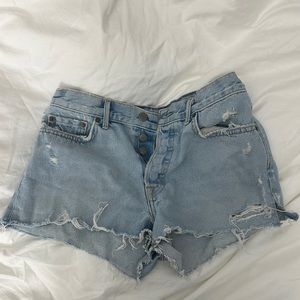 GRLFRND light wash jean shorts